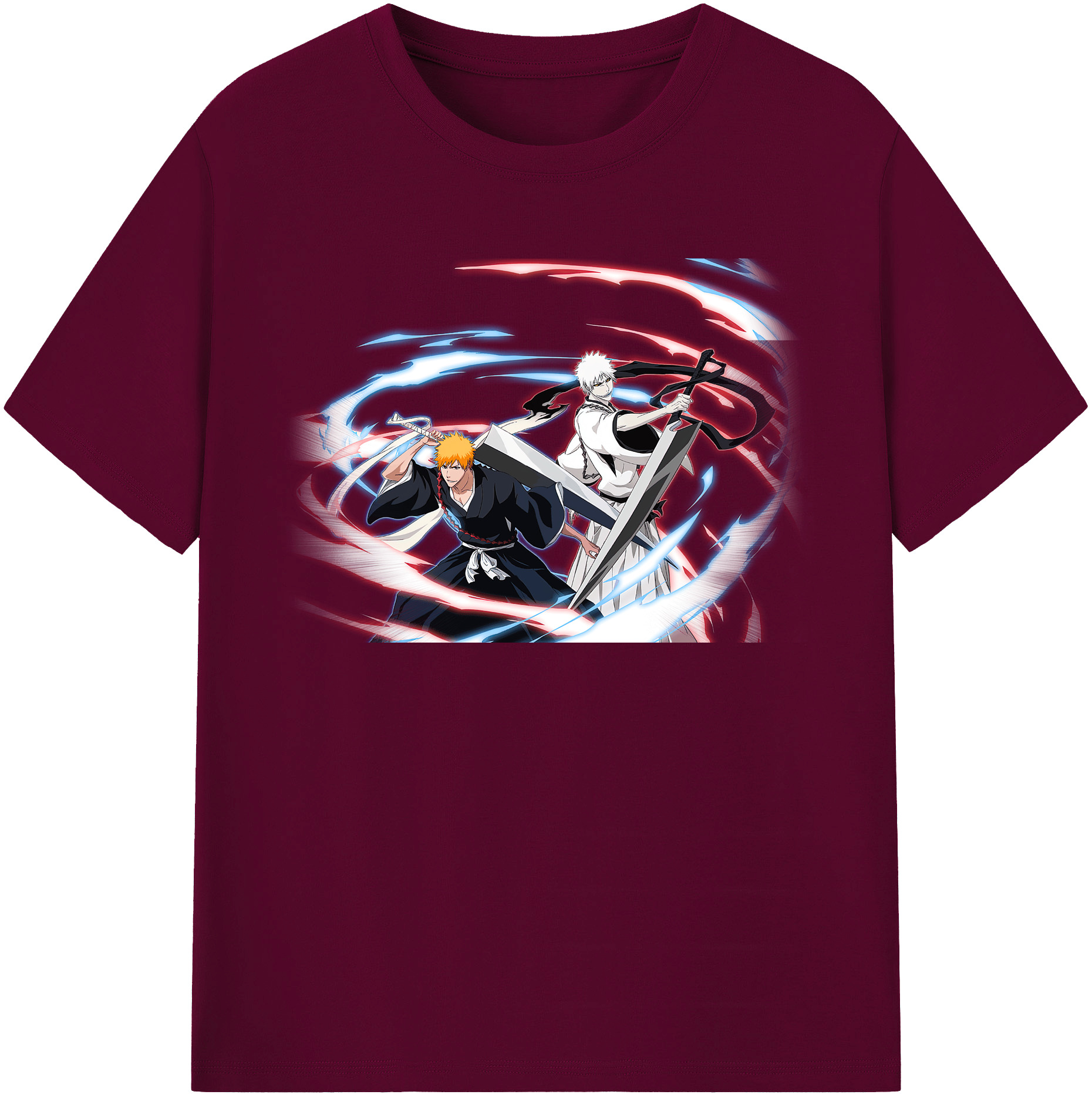 （画像用） ブリーチ 黒崎一護（くろさき いちご）BLEACH Kurosaki Ichigo レディースカジュアルプリントTシャツ（綿100％）